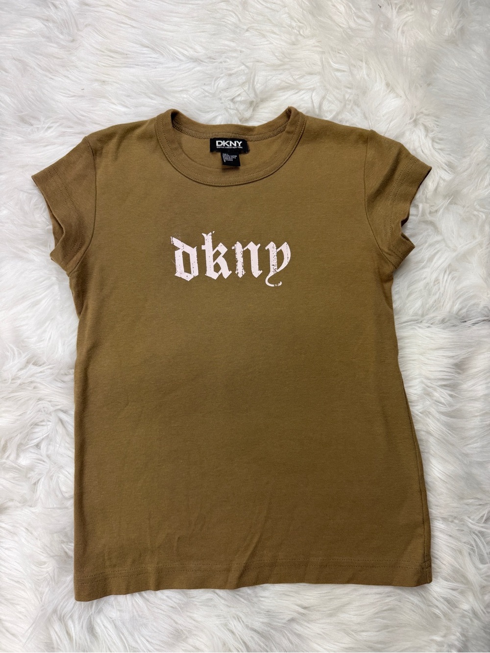 Vtg Y2K DKNY Baby Tee